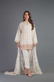 Bareeze Fun E Ajrak Mc705 Off White Collection 2021