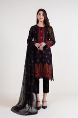 Bareeze MC909 Black Summer Embroidered Lawn 2022 Online Shopping