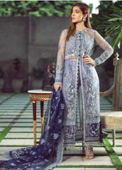 Maryam Hussain Meer Embroidered Chiffon Wedding Collection Design Falak 2019