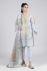 Bonanza Satrangi Antic Ice - 3 PcSummer Spring Lawn Collection Vol 1 2020 | Bonanza Lawn