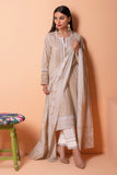 Khaadi MLA22208 Beige Eid Lawn Collection 2022 Online Shopping