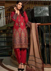 Motifz Embroidered Khaddar Premium Collection 2369 Ethnic Chevron 2019