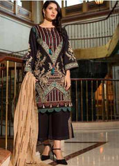 Motifz Embroidered Khaddar Premium Collection 2371 Ebony Streaks 2019