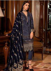 Motifz Embroidered Silk Premium Collection 2377 Onyx Duske 2019