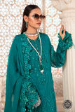 Maria B MPC-22-203-Deep and Sea Green Wedding Chiffon Collection 2022 Online Shopping