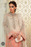 Maria B MPC-22-208-Cream and Coral Pink Wedding Chiffon Collection 2022 Online Shopping