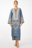 Alkaram MS-38-22-Blue Mid Summer Collection 2022 Online Shopping