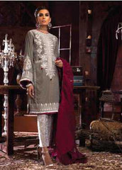 Mushq Embroidered Velvet Winter Collection 02 Desert Sage 2019