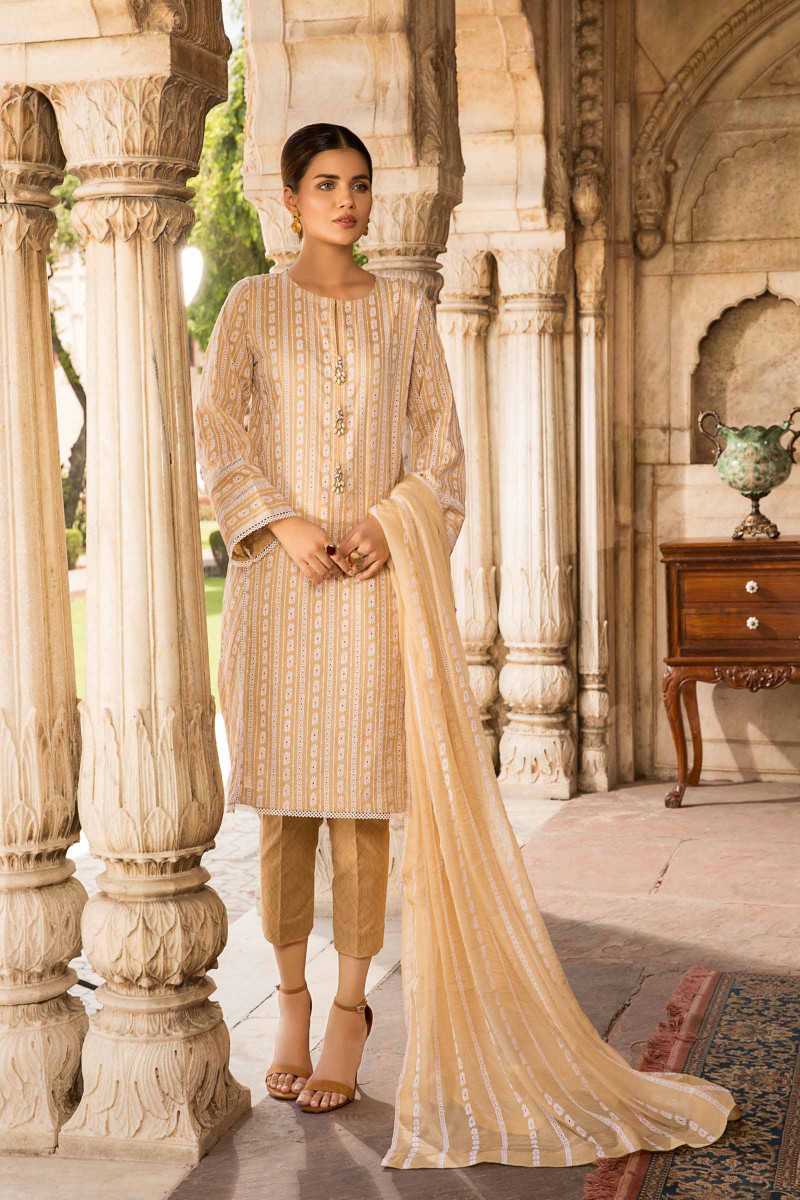 Bareeze Needle Craft 2 Er656 Light Brown Collection 2021