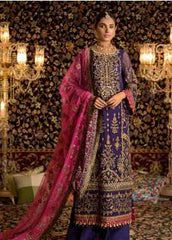 Noor by Saadia Asad Embroidered Chiffon Wedding Collection Design 5 2019