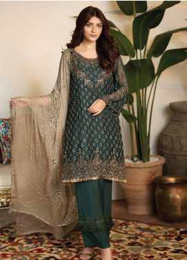 Noor Jahan Embroidered Chiffon Wedding Collection Design 01 2019