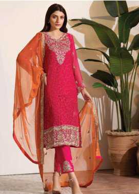 Noor Jahan Embroidered Chiffon Wedding Collection Design 10 2019