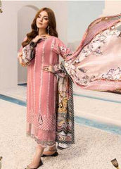 Noor by Saadia Asad Embroidered Linen Winter Collection Design 7 2019