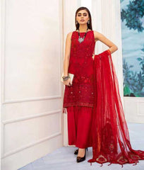 Nureh Embroidered Luxury Chiffon Collection Design N04 2020