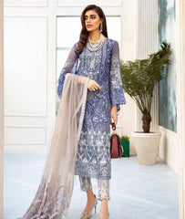 Nureh Embroidered Luxury Chiffon Collection Design N05 2020