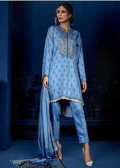 Orient Textile Embroidered Cottel Linen Winter Collection Design 196 A 2019