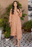 Alkaram PC-12H-22-2-Peach Cotton Sattin Collection 2022 Online Shopping