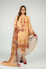 Bareeze PR1077 Beige Summer Printed Lawn 2022 Online Shopping