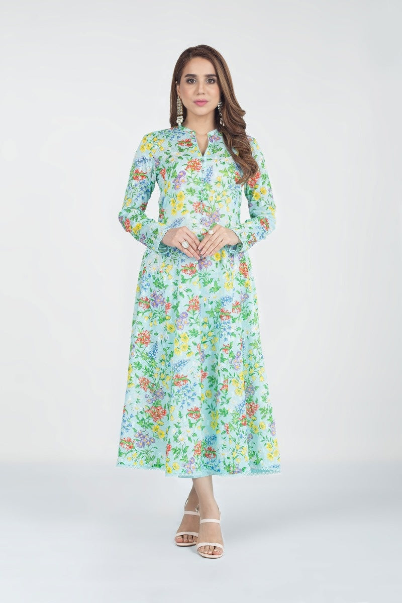 Bareeze PR1106 Sky Blue Summer Printed Lawn 2022 Online Shopping