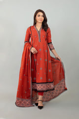 Pr1121 Red Bareeze Winter Karandi 2021