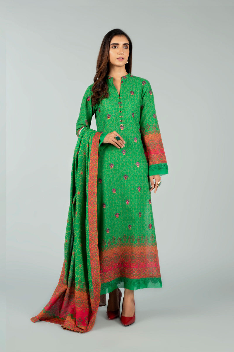 Pr1127 Green Bareeze Winter Karandi 2021