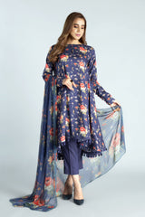 Pr1135 Blue Bareeze Winter Karandi 2021