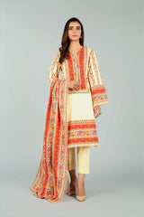 Pr1140 Beige Bareeze Winter Karandi 2021