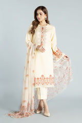 Pr1152 Beige Bareeze Winter Karandi 2021