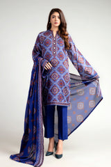 Bareeze PR1181 Blue Summer Printed Lawn 2022 Online Shopping