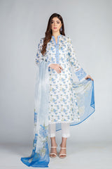 Bareeze PR1192 Blue Summer Printed Lawn 2022 Online Shopping