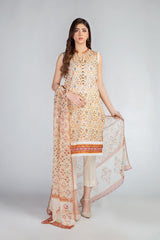 Bareeze PR1193 Brown Summer Printed Lawn 2022 Online Shopping