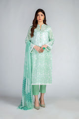 Bareeze PR1196 Light Green Summer Printed Lawn 2022 Online Shopping