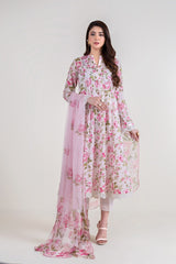 Bareeze PR1211 Pink Summer Printed Lawn 2022 Online Shopping