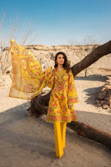 Bareeze Printed Pr826 Yellow Collection 2021