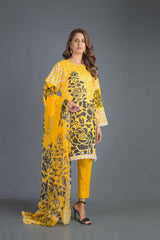 Bareeze Printed Pr867 Yellow Collection 2021