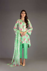 Bareeze Printed Pr908 Green Collection 2021