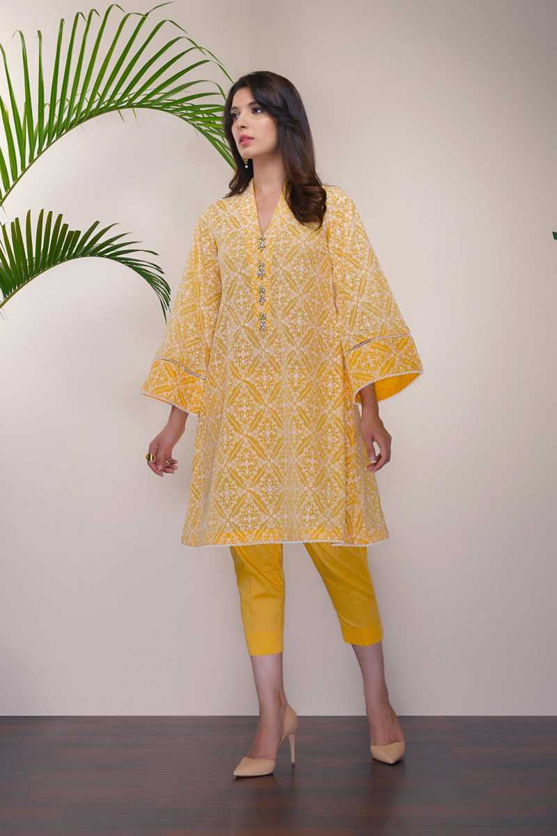 Bareeze Snow White 2 Er649 Yellow Collection 2021
