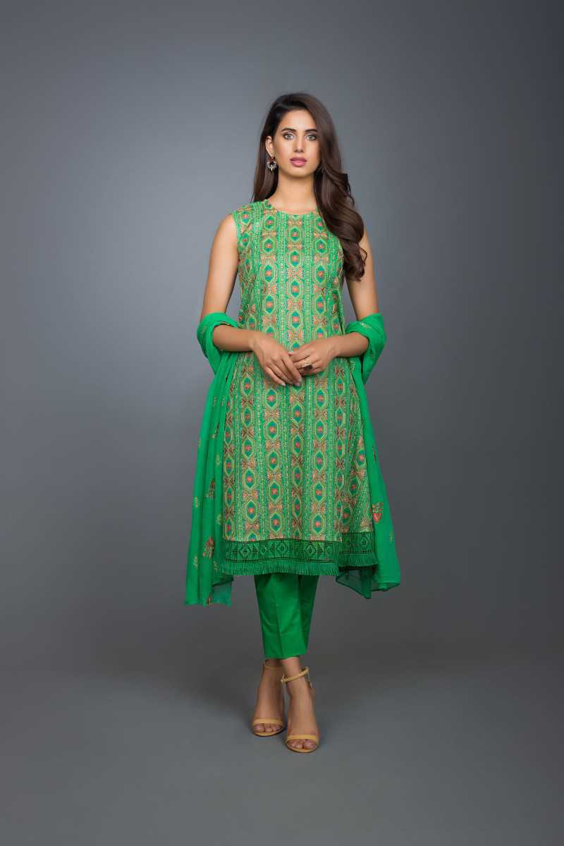Bareeze Calli Chic Ch2929 Green Collection 2021