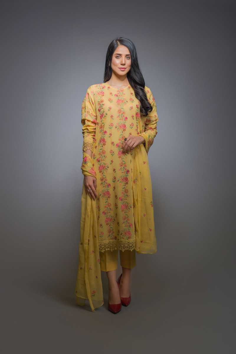 Bareeze Gul Bahar 1 Bnl675 Yellow Collection 2021