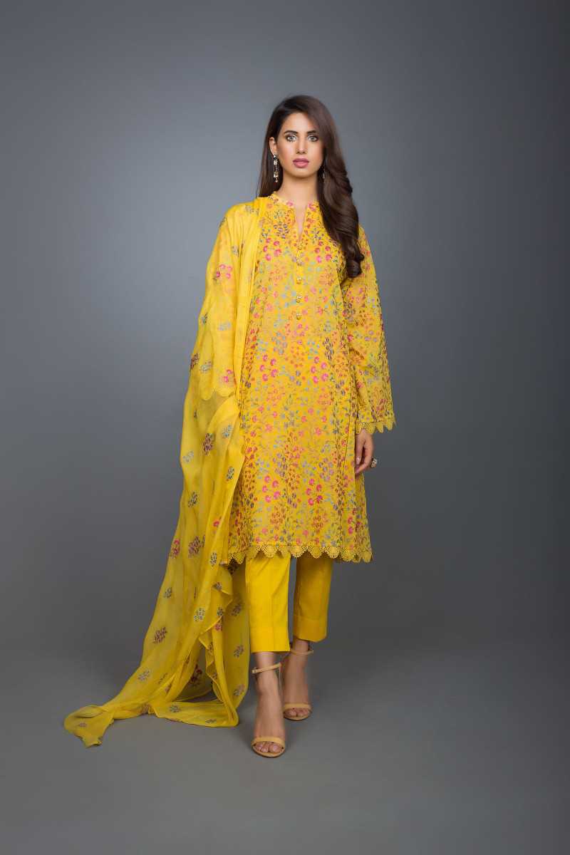 Bareeze Persian Tales Mc608 Dark Yellow Collection 2021