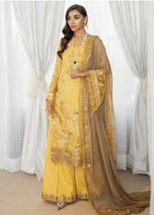 Rouge by Saira Rizwan Embroidered Chiffon Wedding Collection 01 Jaune 2019