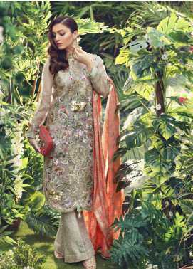 Sanaz by Sable Vogue Embroidered Organza Wedding Collection Design 05 2019