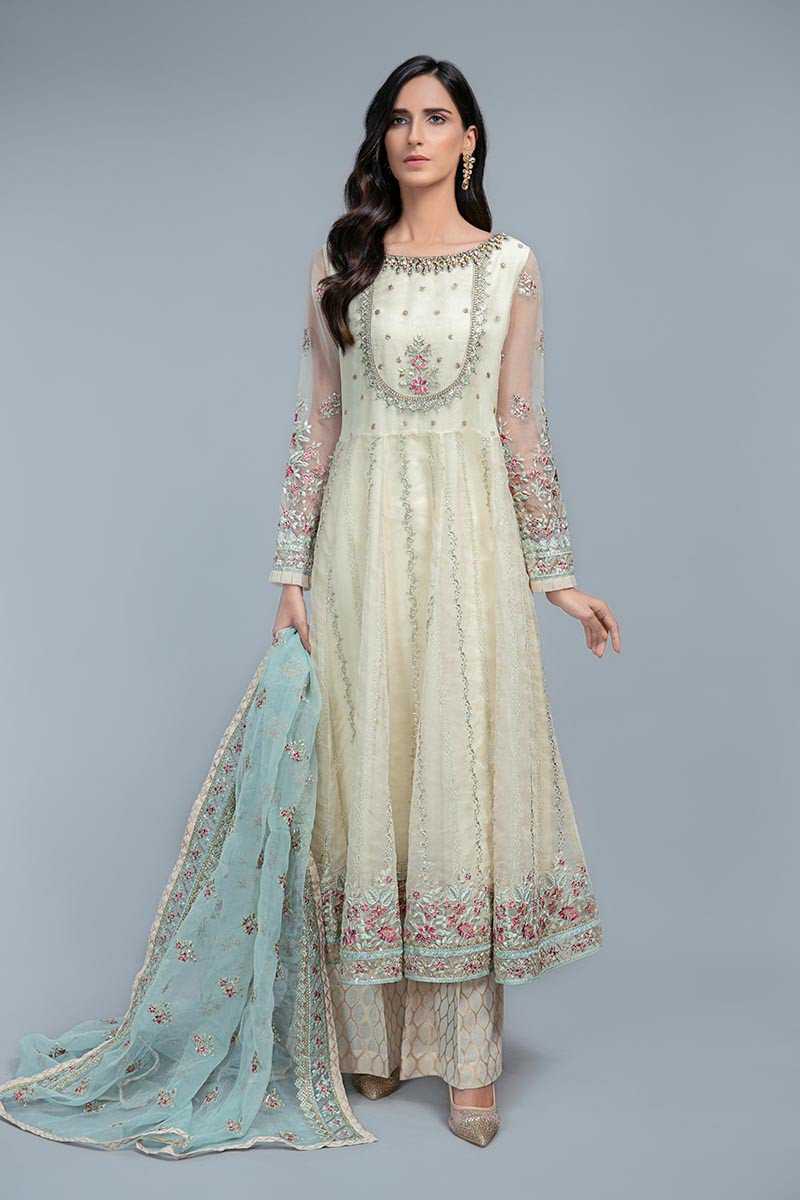 Maria B Embroidered Evening Wear 06 Off_White 2020