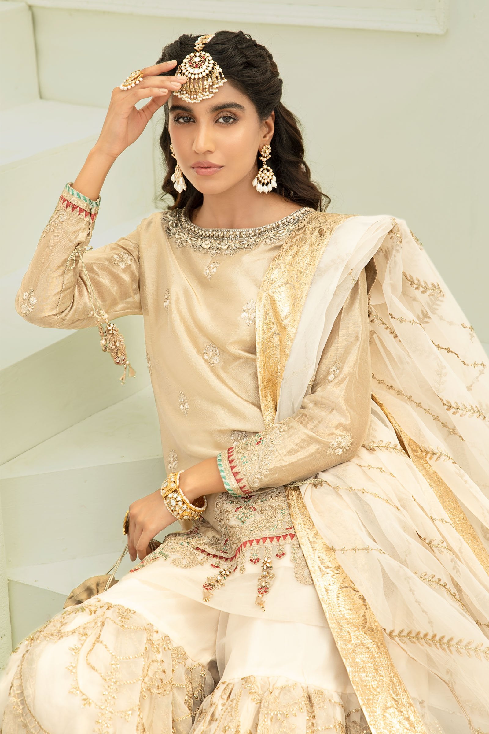 Maria B Suit Off White SF-W22-39 Evening Wear Formal Wear 2022 Online Shopping