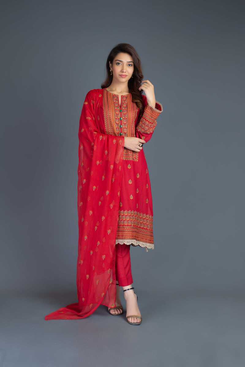 Bareeze Stark Range Ch3048 Red Collection 2021