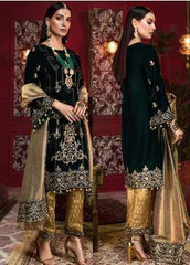 Tehzeeb by Mohagni Embroidered Velvet Luxury Winter Collection Design 4 2019