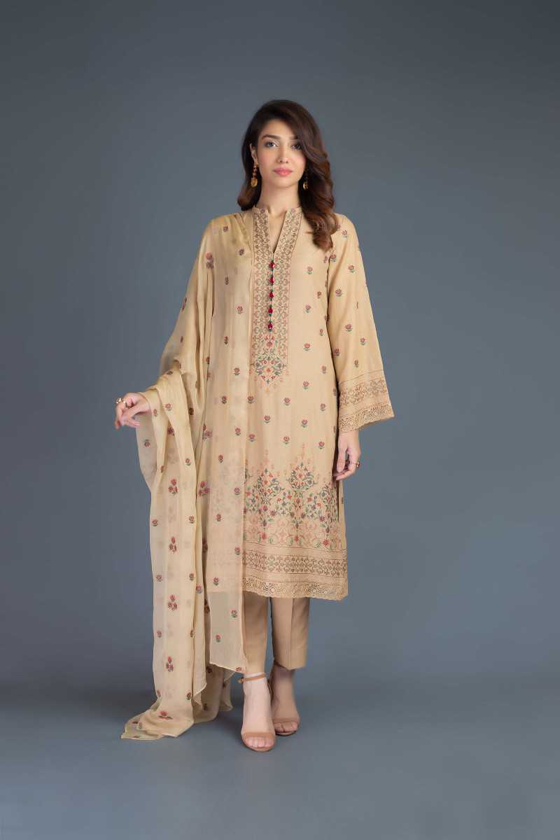 Bareeze Tehzib Range Mc645 Brown Collection 2021