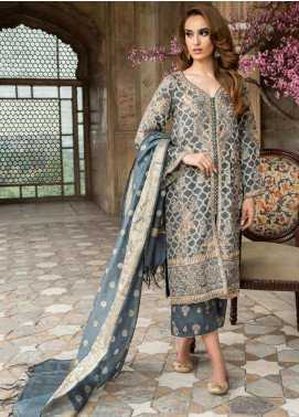 Tena Durrani Embroidered Jacquard Formal Collection Design 6 2019