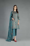 Bareeze Vibrant Flow Mc734 Green Collection 2021