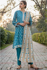 Zeen 30141 Colonial Blue Spring Summer Lawn Collection 2020 | Zeen Woman 2020